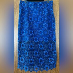 Sandro Lace pencil skirt Egyptian Blue, Sandro size 2 US 4-6